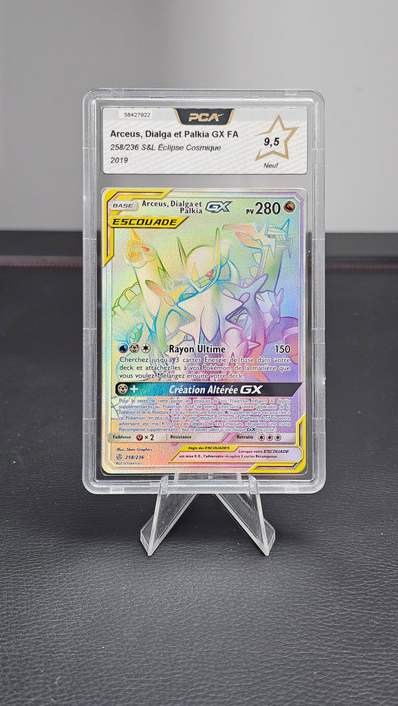 Arceus dialga palkia GX FA Rainbow PCA 9.5