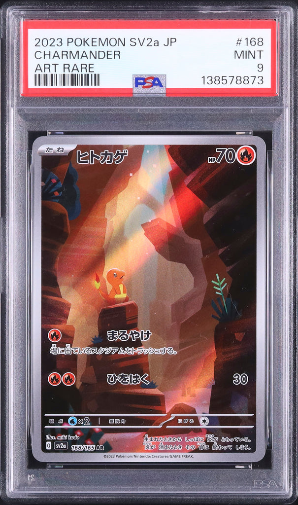 Charmander #168- Pokémon Japanese - PSA 9
