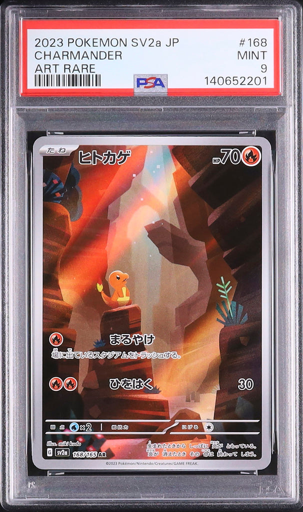 Charmander #168- Pokémon Japanese - PSA 9