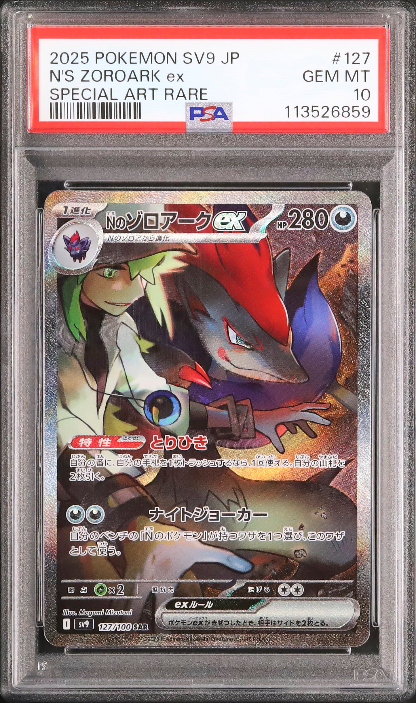 N’s Zoroark ex - Face avant