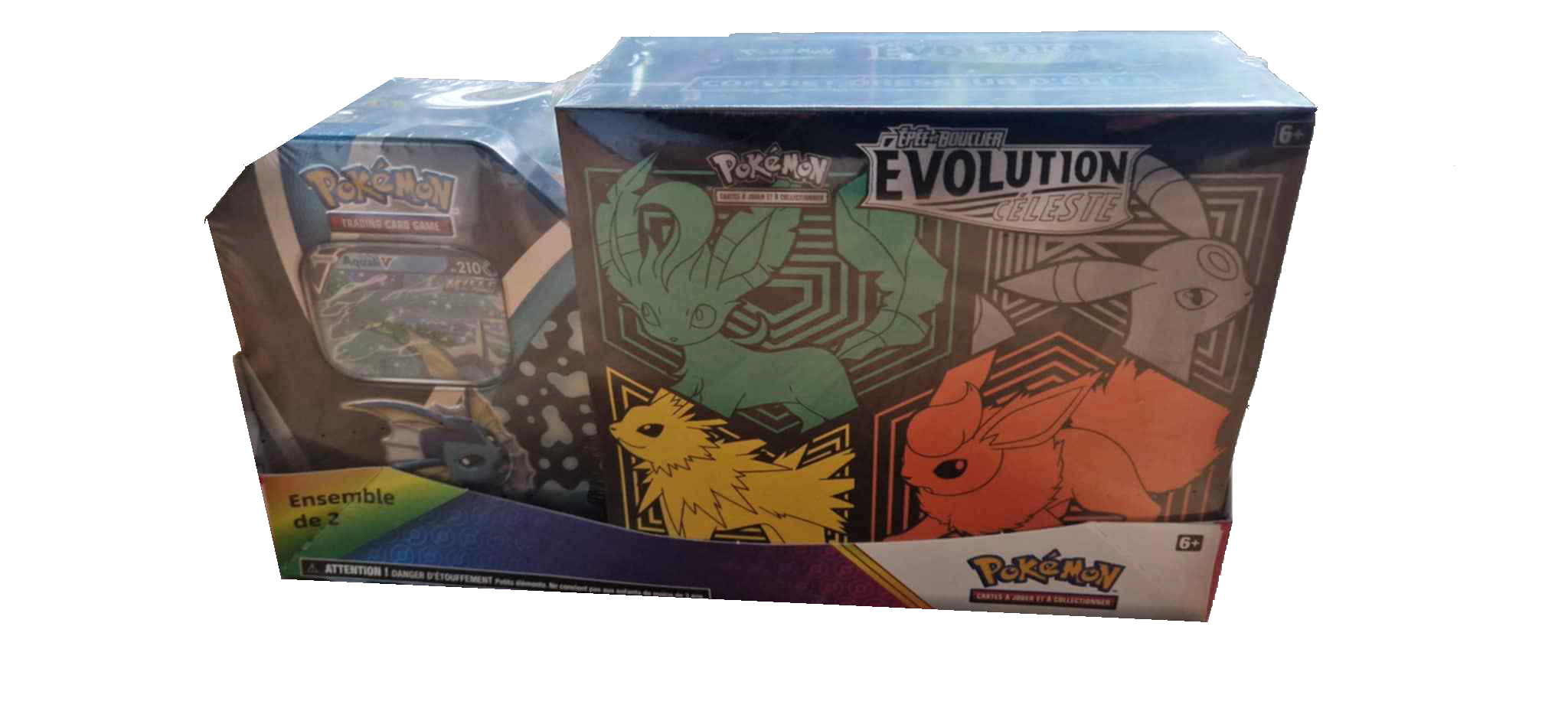 Duopack Etb et Pokebox Évolution Céleste - Aquali